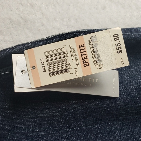 Charter Club Kathrine Fit Jeans Size 2P - Picture 5 of 9